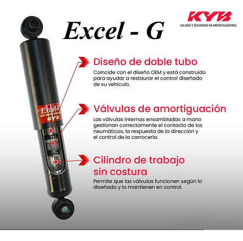 Par Amortiguadores Traseros Lancer Exc Evolution X 2013 Kyb Foto 3