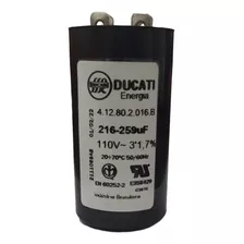 Capacitor 216 259 Uf 110v Ducati Energia