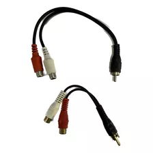 Cable 1 Rca Macho A 2 Rca Hembra