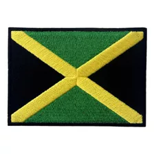 Bandera De Jamaica Bordado Emblema Rasta Jamaica Rastafari N