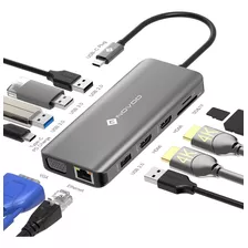 Estación De Acoplamiento Usb C Adaptador Hdmi Dual, Estación