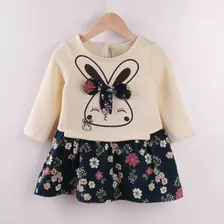 Vestido Bebe Moletom Fofinho