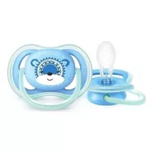 Chupeta Ultra Air Azul Urso 6-18 Meses Philips Avent Scf542 Período De Idade 6-18m