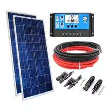 Kit Módulo Placa Painel Solar Resun 150w + Regulador + Cabo