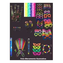 Kit Festas - Colar Pisca + Anel Pisca + Óculos