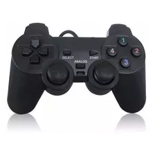 Controle Joystick Usb 2.0 Para Pc Notebook Dualshock C/ Fio Cor Preto N/a Bivolt