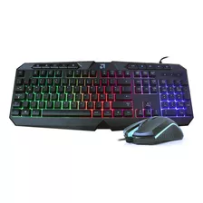 Kit Teclado Y Mouse Gamer Amd Royal Ultrex Usb Iluminado