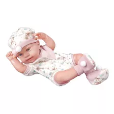 Boneca Reborn Anny Doll Baby Menina Macacão Cotiplás 2442