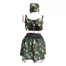 Fantasia Conjunto/exército Camuflado Feminino