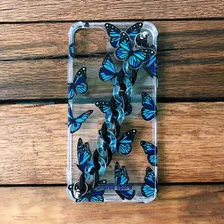 Funda Mariposa Azul Con Cadena