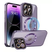 Funda Transparente Para iPhone Soporte De Cámara Slim Tpu