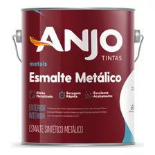 Tinta Anjo Esmalte Sintético Metálico 3,6l Amarelo Ouro