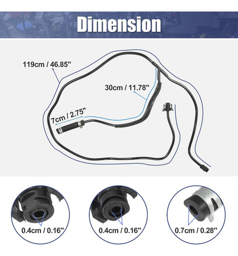 Manguera De Tanque De Radiador Para Ford Focus 2.0l L4 2012- Foto 3