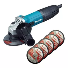 Esmerilhadeira Angular Ga4530 115mm 720w + 5 Discos Makita