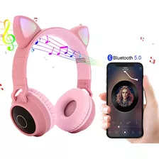 Auriculares Bluetooth Con Cable Kawaii Con Micrófono