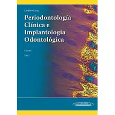 Periodontologia Clinica E Implantologia Odontologica 6aed. Tomo 1, De Jan Lindhe. Editorial Médica Panamericana En Español, 2017