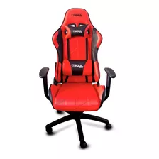 Silla De Escritorio Soul Game-ch100 Gamer Ergonómica Roja Con Tapizado De Cuero Sintético