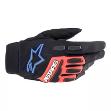 Luva Alpinestars Full Bore Xt Vermelho Azul Cross Motocross Cor Preto/vermelho/azul Tamanho G