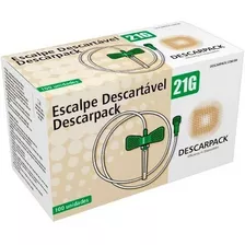 Escalpe Descartavel 21g Descarpack 100unidades