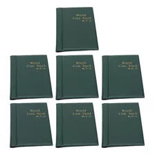 Porta-livros Coin Collection 7 Peças De Páginas Verdes Trans