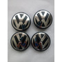 4x Centros De Rin Original Vw De 56mm Jetta Bora Golf Etc 