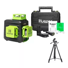 Nivel Laser Verde 12 Líneas 360° Huepar B03cg +trípode 1.50m