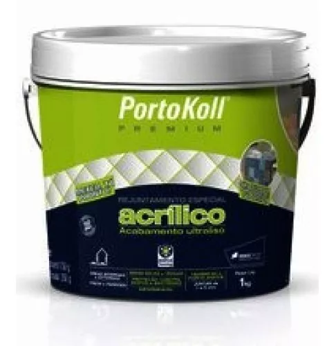 Rejunte Acrílico Portokoll Premium 1 Kg Branco Br