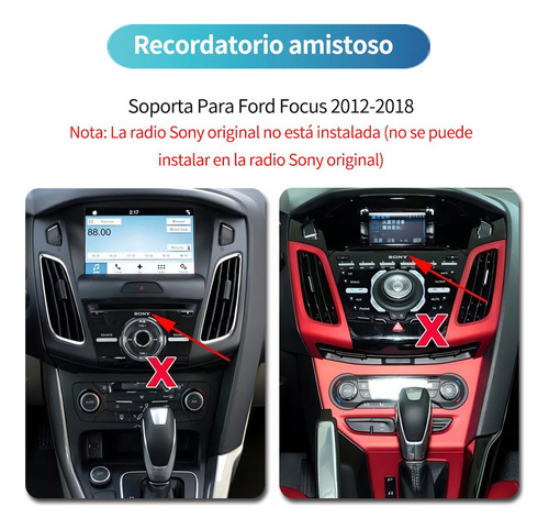 Estreo Carplay 2gb+32gb Android Para Ford Focus 2012-2018 Foto 6