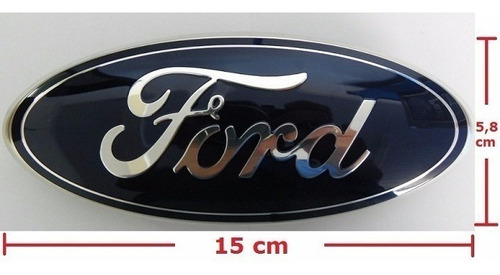 Insignia Con Adhesivo Ford 15x5,8cm Foto 2