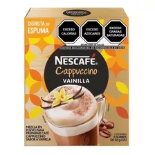 Caja De Café Nescafé Capuccino Vainilla 6 Sobres 22grs. C/u
