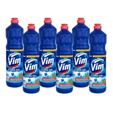 Kit 6 Desinfetantes Vim Multiuso Cloro Gel Original 700ml