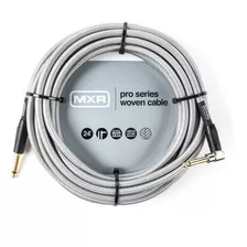 Cable Guitarra Mxr Dciw24r Silver Angulo 7,90 Mts Tela Color Plateado