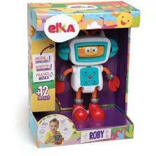 Boneco Roby Robô De Atividades Com Som E Luz Elka