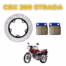 Disco De Freio Dianteiro E Pastilha Import Cbx 200 Strada