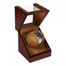 Reloj Madera Automatic Linked Mecánica Rotator Motor Box