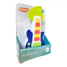 Mini Guitarra Musical Ok Baby Con Sonido Y Mordillo Color Multicolor