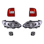 Par Juego Faros Vw Gol / Saveiro 2009 - 2013 Doble As Rxc