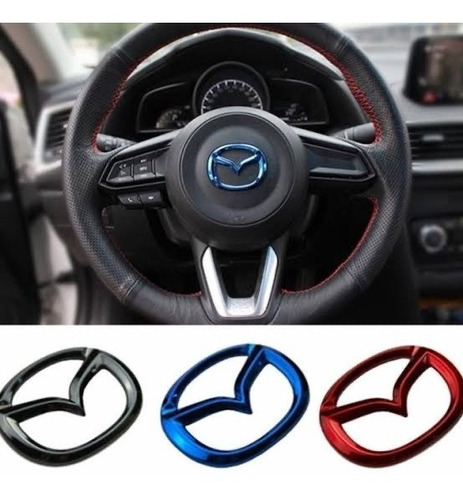 Emblema Volante Azul Mazda 2 2014 - 2023 Sedan / Hatchback Foto 2