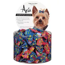 Aria Puppy Love Lazos Para Perros, Botes De 100 Piezas