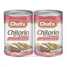 Chilorio De Cerdo Chata 2 Latas De 370 G C/u Osh