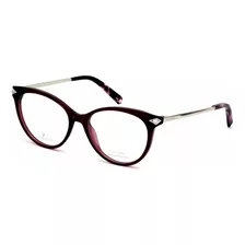 Gafas Swarovski Sk5312 069 Shiny Bordeaux Para Mujer