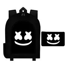 Combo Mochila Reforzada Urbana + Cartuchera Dj Mashmello Xx