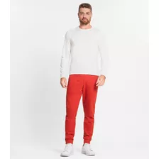 Calça Masculina Em Moletom Rovitex Laranja