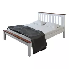 Cama 2 Plazas Madera Maciza Dormitorio Casal Para Colchon 