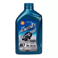 Aceite Moto Shell Advance Ax7 15w50 Semi Sint Avant Motos 