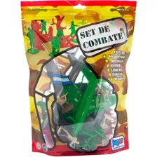 Set Combate Jugar 451 De Plastico Con Soldados Avion Tanque 