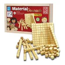 Material Dourado Completo 111 Peças Educativo Pedagógico