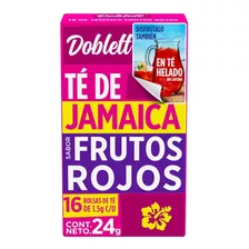 Té Doblett Jamaica Frutos Rojos 16 Bolsas 24g