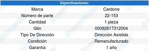 Cremallera Direccion Hidraulica Saturn Sc 1992 Cardone Foto 5