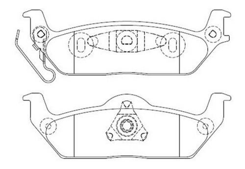 Pastillas De Freno Traseras Dodge Crysler Dakota 2003-2005 Foto 2